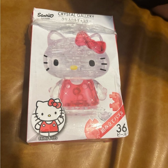 Hanayama Crystal Gallery 3D Puzzle Sanrio Hello kitty Cat 36 pieces New Japan - Picture 2 of 8